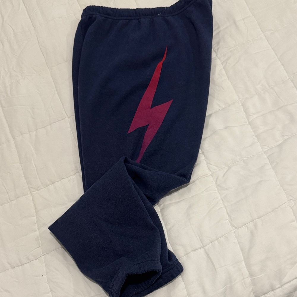 Aviator Nation Navy Bolt Jogger Sweatpants
